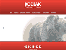 Tablet Screenshot of kodiakent.com
